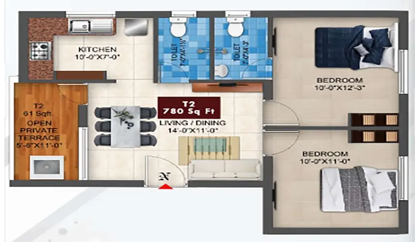 24039_twobhk_780 _AK Rudraksha 780